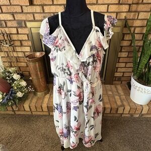 Torrid Mini Chiffon Wrap Dress Size 3XL